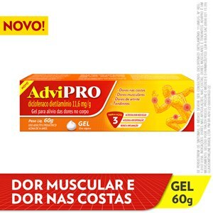 DICLOFENACO DE DIETILAMÔNIO ADVIPRO EMUGEL 60G 