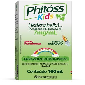 HEDERA HELIX - PHITOSS KIDS 7MG/ML SABOR FRAMBOESA XAROPE 100ML