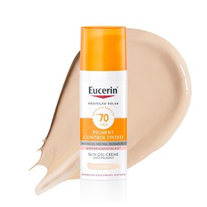 Protetor Solar Eucerin Sun Pigment Control Tinted Claro Fps70 50Ml