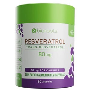 Resveratrol 80Mg Bioroots 60 Cápsulas