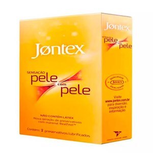 PRESERVATIVO JONTEX SENSAÇÃO PELE COM PELE 2 UNIDADES