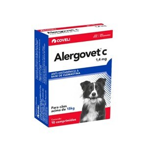 Alergovet C 1,4mg para Cães Acima 15kg 10 Comprimidos