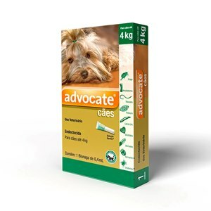 ANTIPULGAS ADVOCATE PARA CÃES DE ATÉ 4KG 0,4ML