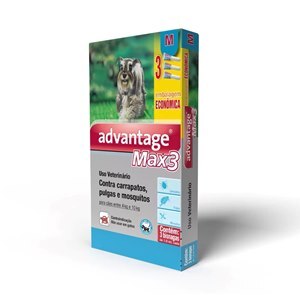 ANTIPULGAS E CARRAPATOS BO ADVANTAGE MAX3 ELANCO PARA CÃES  4 - 10KG 1,0ML