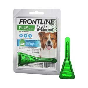 ANTIPULGAS E CARRAPATOS FRONTLINE PLUS PARA CÃES DE 10 A 20KG