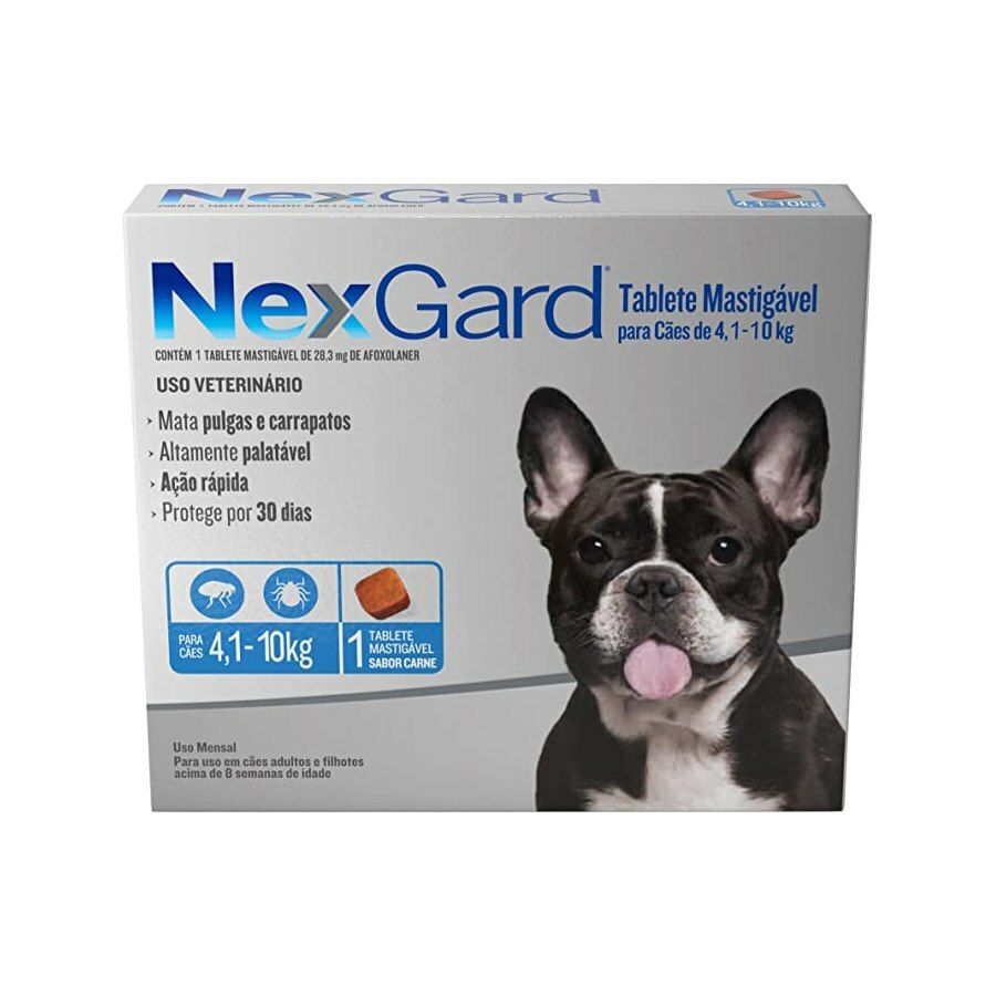 Nexgard Cães De 10,1 A 25kg 3 Tablet Antipulgas Carrapatos