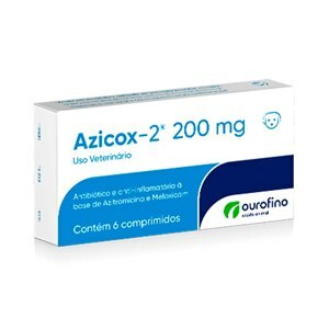 AZICOX 2 200MG ANTIBIÓTICO E ANTI-INFLAMATÓRIO 6 COMPRIMIDOS