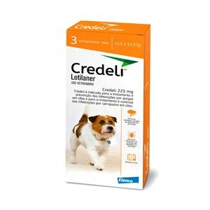 CREDELI 225 MG 3 CP (Cães de 5,5Kg até 11Kg)