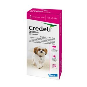 CREDELI TABLET 112,5MG ELANCO ROSA 1 COMPRIMIDOS (CÃES DE 2,5KG ATÉ 5,5KG) 