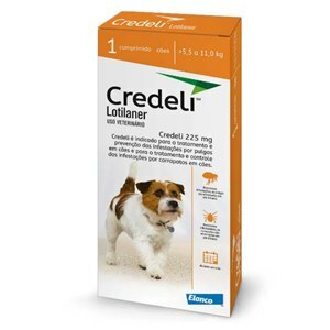 CREDELI TABLET 225MG LARANJA 1 COMPRIMIDOS (CÃES DE 5,5KG ATÉ 11KG) 