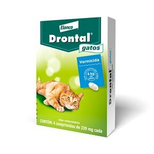 Drontal para Gatos com 4 comprimidos