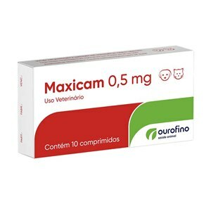 ANTI-INFLAMATÓRIO MAXICAM 0,5MG 10 COMPRIMIDOS CÃES E GATOS