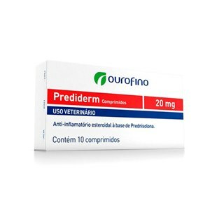 ANTI-INFLAMATÓRIO PREDIDERM 20MG 10 COMPRIMIDOS PARA CÃES