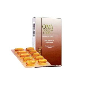 SUPLEMENTO ALIMENTAR OM3 GOLD 1000MG PARA CÃES E GATOS