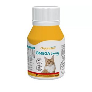 Suplemento Vitamínico  Organnact Ômega 3+6+D Cat  30ml