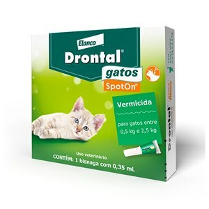 Vermífugo Drontal Spot On para Gatos 0,5 a 2,5kg Único
