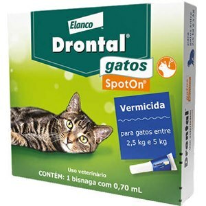 Vermífugo Drontal Spot On para Gatos 2,5 a 5kg Único