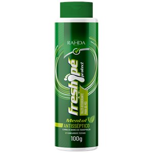 Talco Antisséptico Para Os Pés Fresh Pé Mentol Rahda 100G