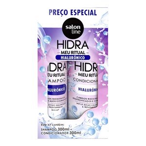 SALON LINE KIT MEU RITUAL HIALURÔNICO SHAMPOO 300ML + CONDICIONADOR 300ML