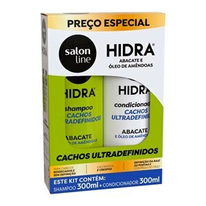 Kit Salon Line Hidratação E Reparação Cachos Ultra Definidos Shampoo + Condicionador 300Ml