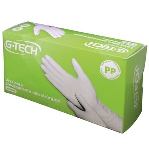 Luva Látex Natural Procedimento G-Tech Com Pó Pp 50 Unidades 