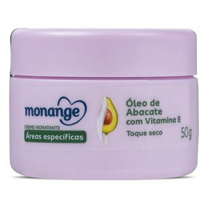 CREME HIDRATANTE MONANGE ÁREAS ESPECÍFICAS ÓLEO DE ABACATE VITAMINA E 50G