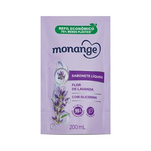 Refil Sabonete Líquido Monange Flor De Lavanda 200Ml