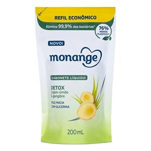 SABONETE LÍQUIDO MONANGE DETOX REFIL 200ML