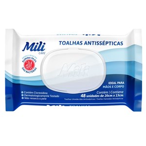 Toalhas Antissépticas Mili - 48 Unidades