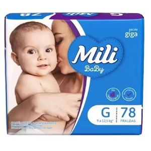 FRALDA MILI BABY GIGA G 78 UNIDADES