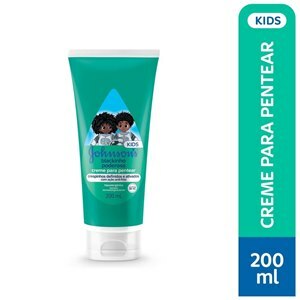 Creme Pentear Infantil J&J Kids Cabelos Crespos Blackinho Poderoso 200Ml