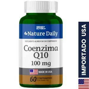 COENZIMA Q10 MADE IN USA NATURE DAILY 60 COMPRIMIDOS SIDNEY OLIVEIRA