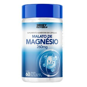 MAGNÉSIO MALATO 260MG 60 CÁPSULAS SIDNEY OLIVEIRA