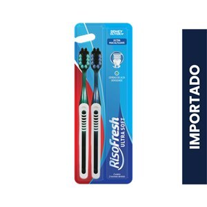Escova De Dente Risofresh Ultra Soft Sidney Oliveira Cores Sortidas - 2 Unidades