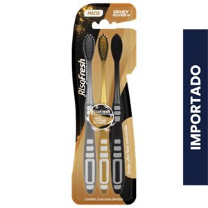 Escova Dental Risofresh Protect Gold 3 Unidades Sidney Oliveira