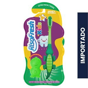 Escova Dental Risofresh 3+ Kids 1 Unidade + 1 Protetorde Cerda Jack Cores Variadas Sidney Oliveira