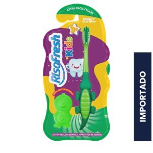 Escova Dental Risofresh 3+ Kids 1 Unidade + 1 Protetorde Cerda Jack Cores Variadas Sidney Oliveira