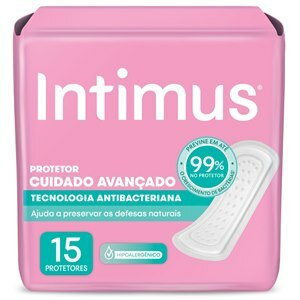 Protetor Diário Intimus Antibacteriana Sem Abas - 15 Unidades