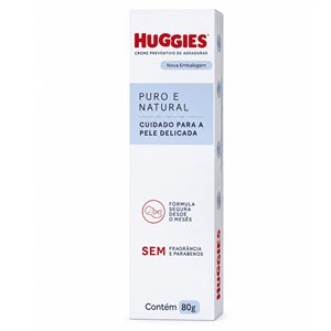 Creme Preventivo De Assaduras Huggies Puro E Natural 80g