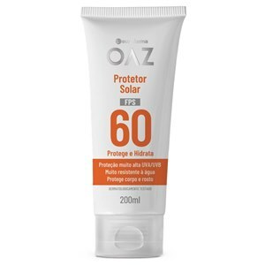 PROTETOR SOLAR CORPO E ROSTO FPS60 CREME OAZ 200ML