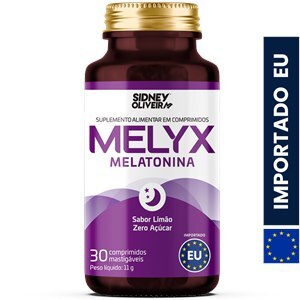Melatonina Melyx 210Mcg 30 Comprimidos Mastigáveis União Europeia Sidney Oliveira