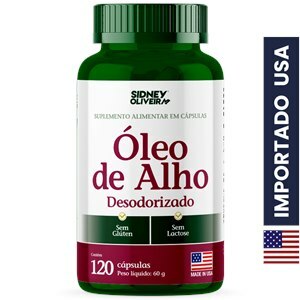 Óleo De Alho Desodorizado 500Mg Made In Usa 120 Cápsulas Sidney Oliveira