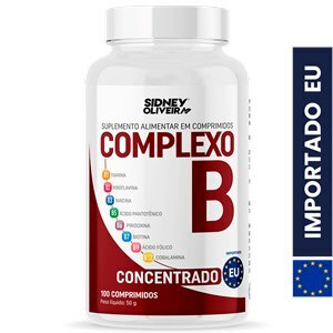 Complexo B Concentrado 100 Comprimidos União Europeia Sidney Oliveira 