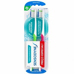 Escova De Dente Sensodyne Limpeza Profunda Extra Macia - 2 Unidades