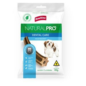 ALIMENTO DENTAL CARE RAÇAS PEQUENAS NATURAL PRO 3 UNIDADES 40G