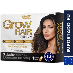 Grow Hair Premium By Clara Brasil 30 Cápsulas União Europeia Sidney Oliveira