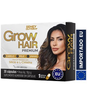 Grow Hair Premium By Clara Brasil 30 Cápsulas União Europeia Sidney Oliveira