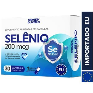 Selênio 200Mcg 30 Cápsulas União Europeia Sidney Oliveira