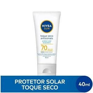 PROTETOR SOLAR NIVEA SUN FACIAL TOQUE SECO ANTISSINAIS FPS70 40ML