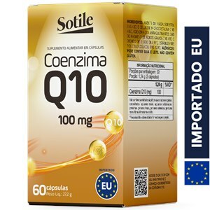 Coenzima Q10 100Mg 60 Cápsulas Sotile União Europeia Sidney Oliveira